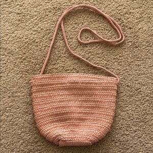 Cotton On Mauve Pink 100% Paper Woven Shoulder Bag